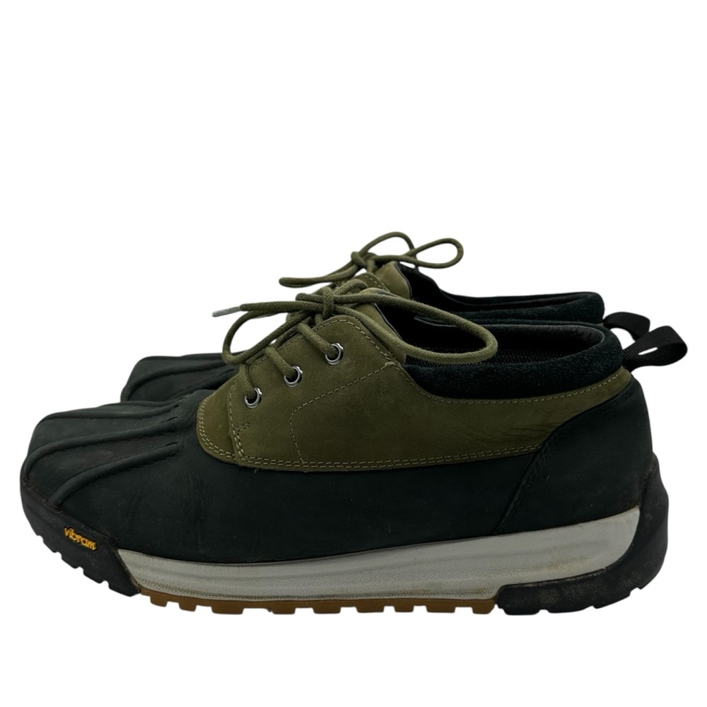 Huckberry Size 12M Black and Olive Men's Duck Waterproof Laceup Boots